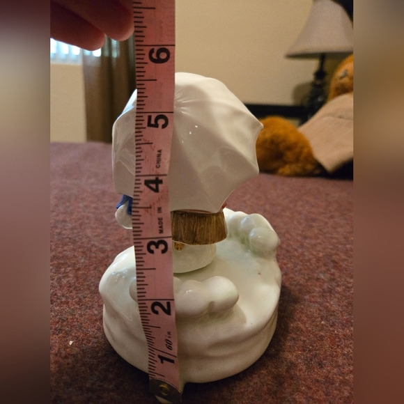 Vintage Rabbits In The Snow By Beatrix Potter Peter Rabbit By Schmid Music Box - Picture 7 of 7